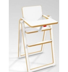 KINDERSTOEL WIT , INKLAPBAAR EN INCL