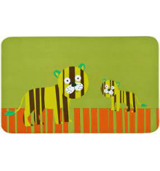 PLATE WILDLIFE TIGER ORANGE / GREEN 5
