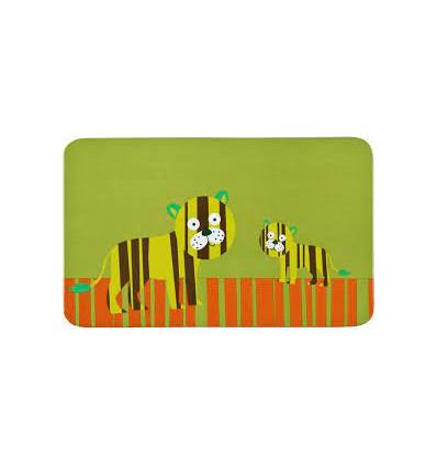 PLATE WILDLIFE TIGER ORANGE / GREEN 5