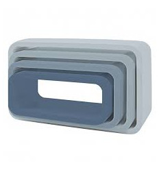 STORAGE UNITS OVAL 4 PCS BLUE 62