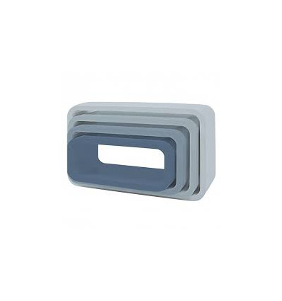 STORAGE UNITS OVAL 4 PCS BLUE 62