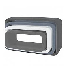 STORAGE UNITS OVAL 4 PCS GREY 62