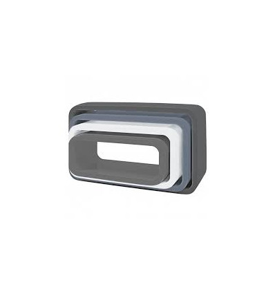STORAGE UNITS OVAL 4 PCS GREY 62