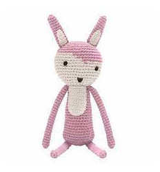 CROCHET ANIMAL RABBIT ROSE 62