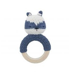CROCHET RATTLE BLUE TOWTRUCK 62