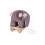 CROCHET PULL-ALONG TOY ELEPHANT LILAC 62