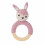 CROCHET RATTLE RABBIT ON RING ROSE 62
