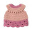 DOLL CLOTHES DRESS PASTEL PINK 62