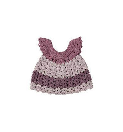 DOLL CLOTHES DRESS PASTEL LILAC 62