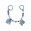 CROCHET PRAM CHAIN ELEPHANT PASTEL BLUE