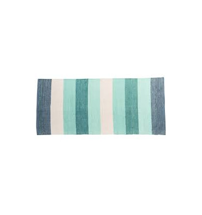 WOVEN FLOOR MAT PASTEL BLUE 62