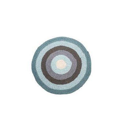 CROCHET FLOOR MAT PASTEL BLUE 62