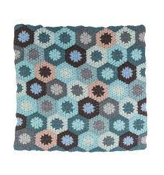 CROCHET BABY BLANKET PASTEL BLUE 62