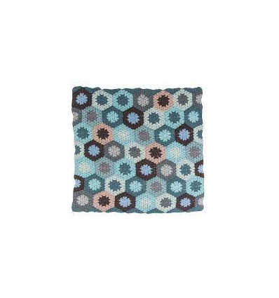 CROCHET BABY BLANKET PASTEL BLUE 62