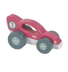 WOODEN RACE CAR RED 62