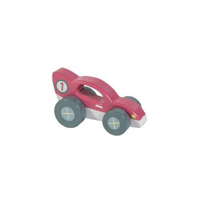 WOODEN RACE CAR RED 62