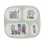 MELAMINE PLATE W/4 ROOMS VILLAGE GIRL 7