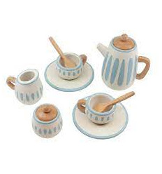 DOLLS TEA SET PASTEL ROSE 62