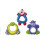 BIJTFIGUREN CLOWN, KIKKER, AAP 6