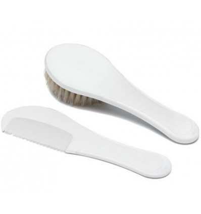 BROSSE/PEIGNE UNI BLANC 25