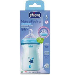 BIBERON NAT FEELING 330ML TETINE FLUX RA