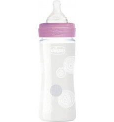 FLES OP REIS 240ML SNEL DEBIET ROOS 4M+