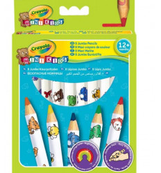 MINI KIDS 8 DIKKE KLEURPOTLODEN 21