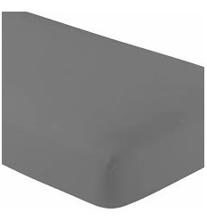 CLASSIC COT SHEETS SOLID GREY 5
