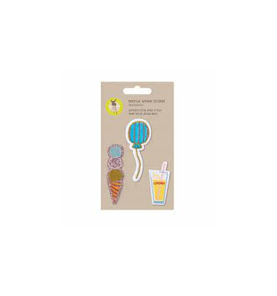 TEXTILE WOVEN STICKER STICK ON SUNNY 25