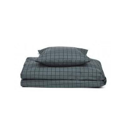 CARL ADULT BEDDING PRINT CHECK/BLUE 21
