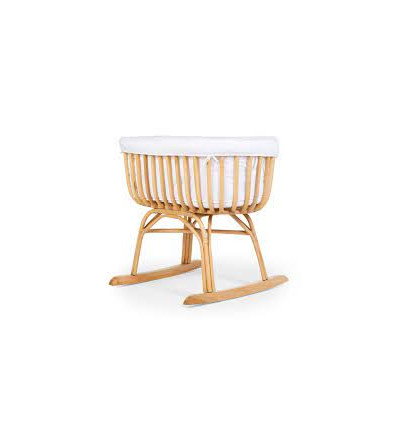 BERCEAU ROTIN/MATEL/HABILL/PIED BASC 243