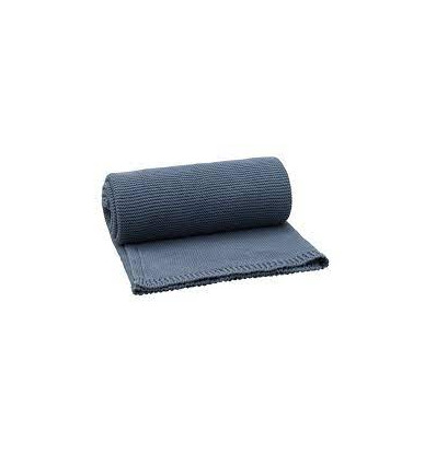 KNITT BLANKET 80X100CM UNI INK BLUE 25