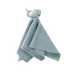 CUDDLE CLOTH WHALE BLUE 25