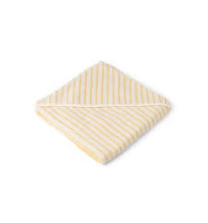LOUIE HOODED TOWEL Y/D STRIPE CR ME 21