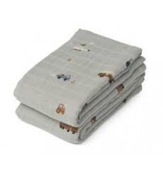 LEWIS MUSLIN CLOTH VEHICLES/DOVE BLUE 22