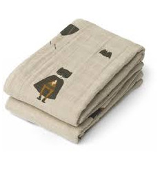 LEWIS MUSLIN CLOTH 2P SUPERHERO/DUNE 21
