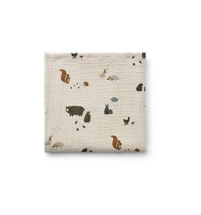 BEN MUSLIN SWADDLE FRIENDSHIP SANDY 21