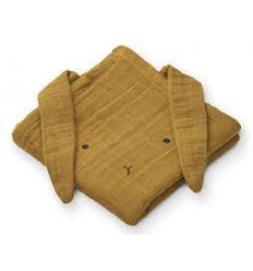 HANNAH MUSLIN CLOTH 2P RABBIT/CARAMEL 21
