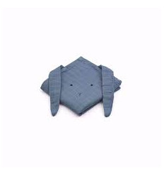 HANNAH MUSLIN CLOTH 2P RABBIT BLUE 21