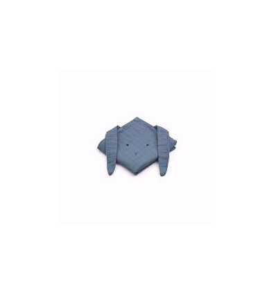 HANNAH MUSLIN CLOTH 2P RABBIT BLUE 21