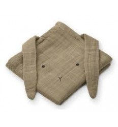 HANNAH MUSLIN CLOTH 2P RABBIT OAT 21