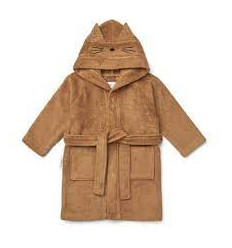 LILY BATHROBE CAT/ALMOND 1-2Y 21