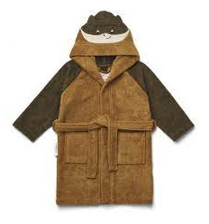 LILY BATHROBE SUPERHERO/CARAMEL 1-2Y 21