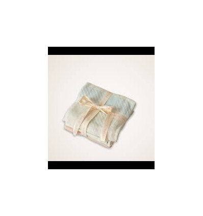 MUSLIN WASHCLOTH 3P OLIVE/FEATHER 22