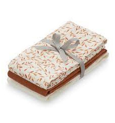 MUSLIN CLOTH 3P MIX CARAMEL/CREAM/WHI 21