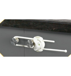 SF1 CABINET SLIDE LOCK WHITE 22