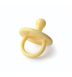SILICONE PACIFIER 2P PALE BANANA 22