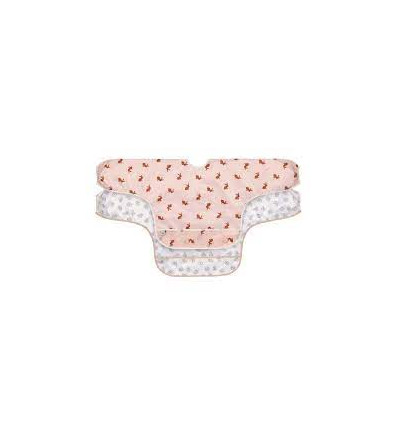 L SLV BIB 2P LIT FOREST RABBIT 6-24M 251