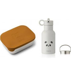 JONI LUNCH BOX BEAR MUSTARD/PANDA GRY 21