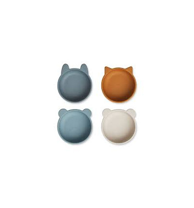 IGGY SILICONE BOWLS 4P WHALE BLUE 21